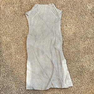 Sleeveless Knit Dress in Grey